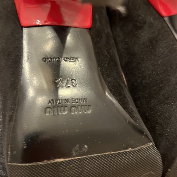 Miu Miu black and red heel - Picture 6 of 9